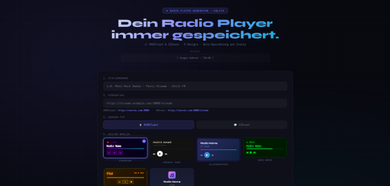 Login RadioPlayerGenerator RadioPlayerGenerator