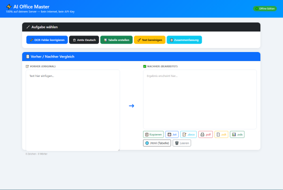ohne KI Office-Master Office-Master